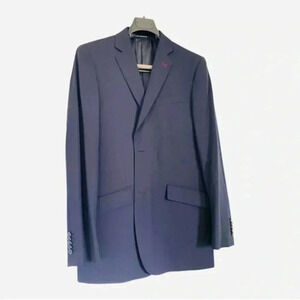 Alain Manoukian navy blue french designer made blazer size 52/44  Nwot